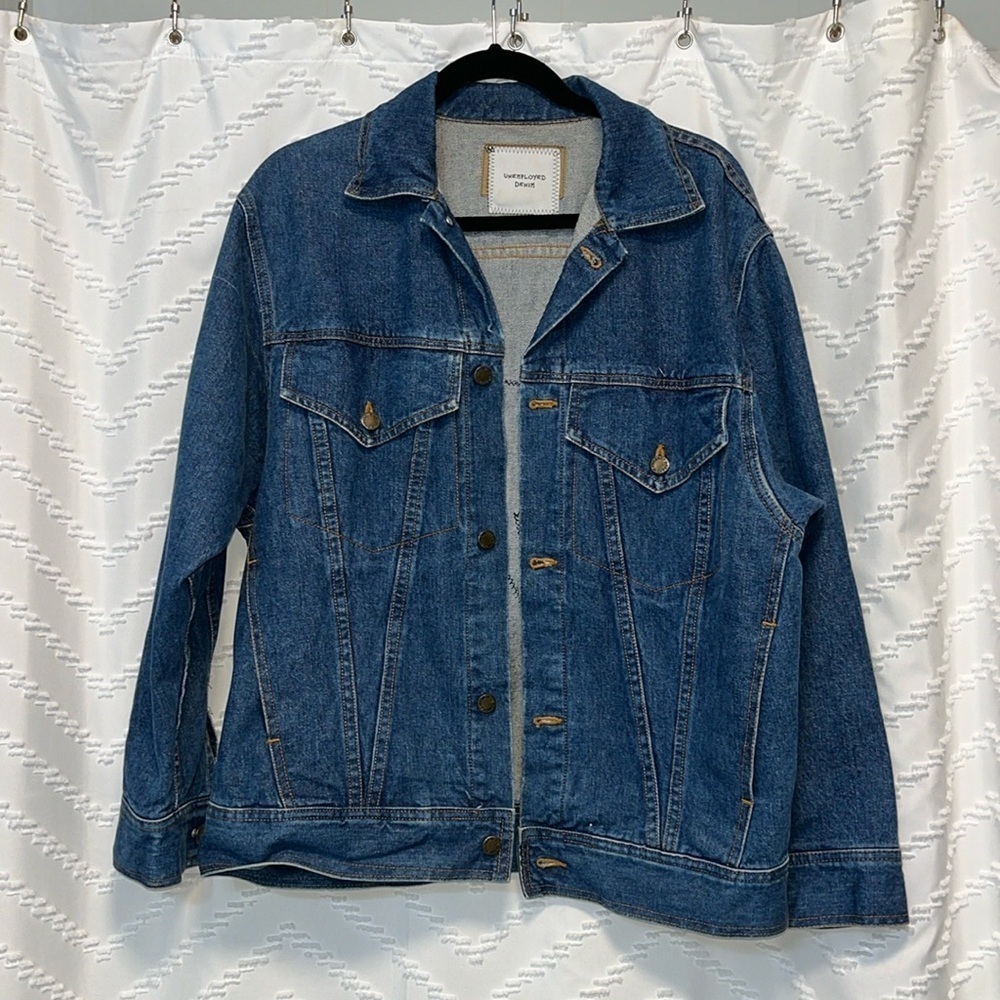 Unemployed Denim Jean Jacket - Picture 2 of 5